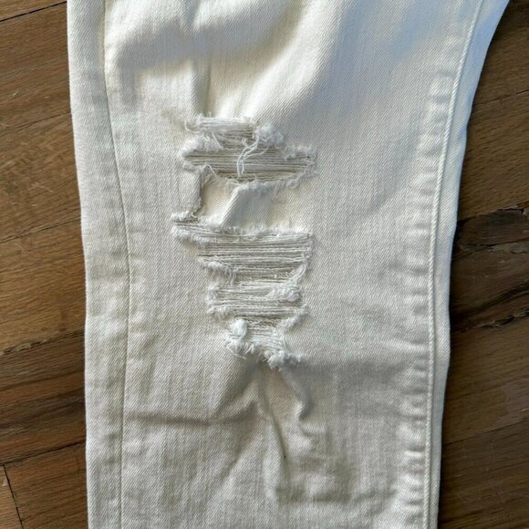 Abercrombie Skinny White Distressed Jeans Felix Stretch 32x34 - Picture 2 of 11